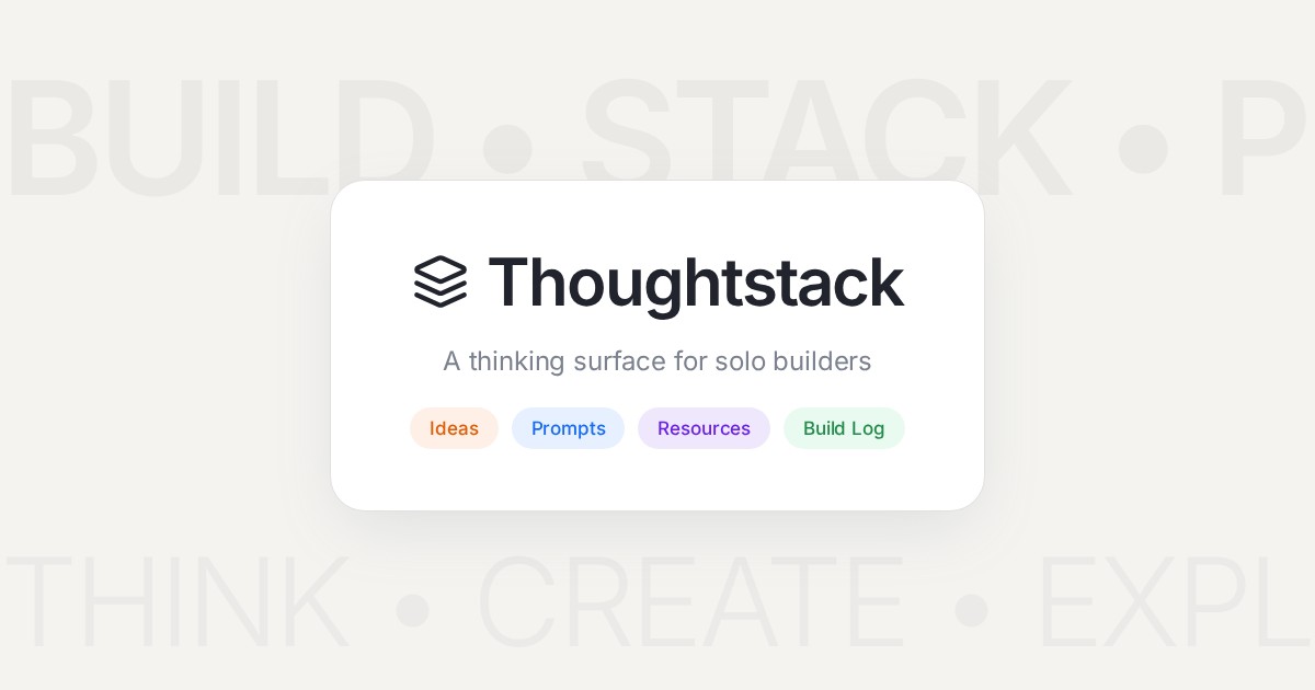 Screenshot of Thoughtstack, an experimental app by Makedonka Stamatova